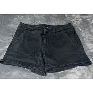 American Eagle Black Stretch Midi Shorts Size 2 Stretch